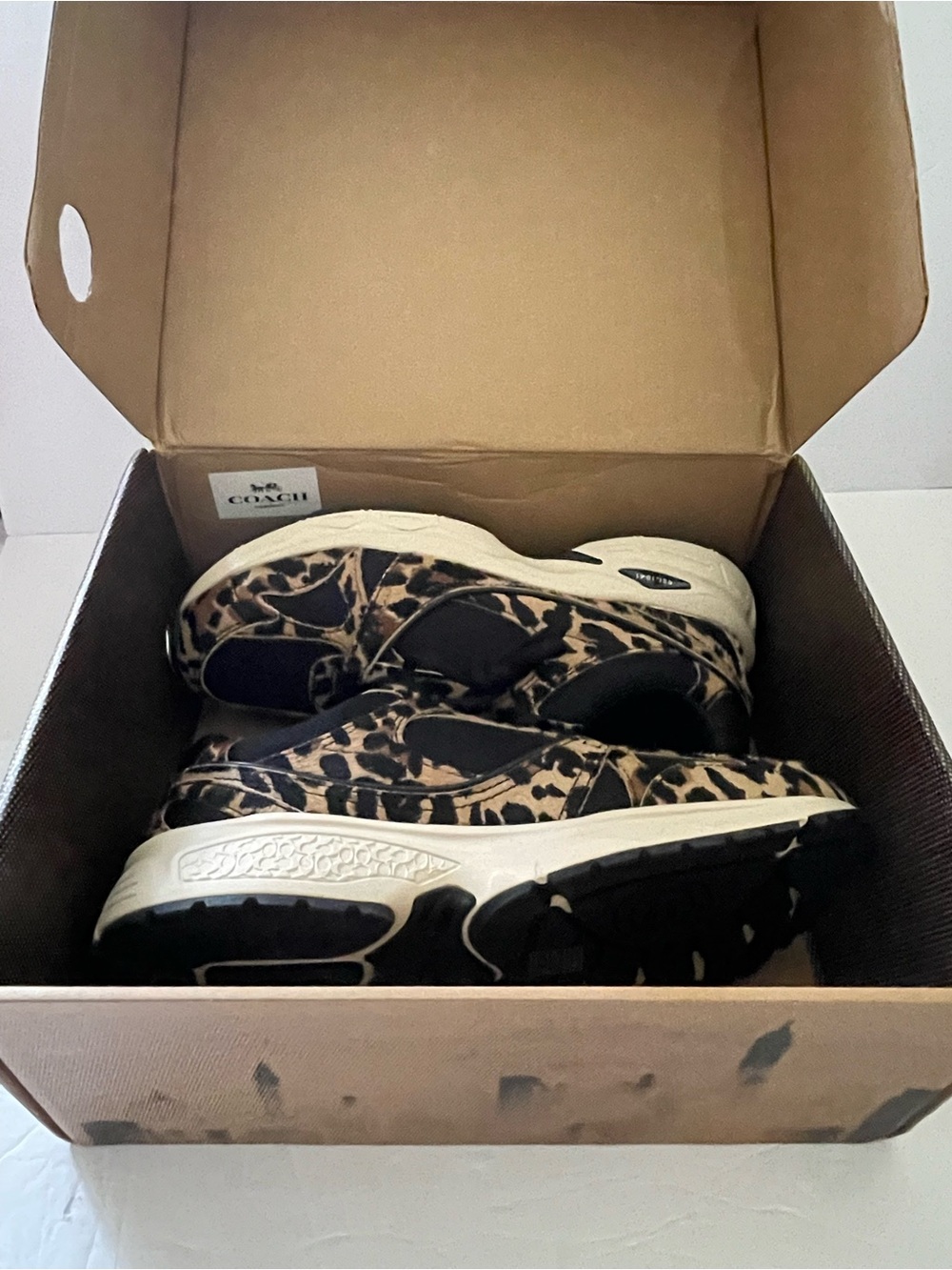 Coach Sport Sneaker With Leopard Print Size 9 - NWT** - Picture 8 of 8